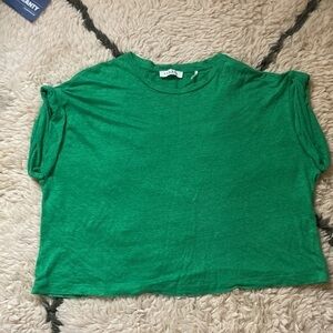 Sandro Distressed Linen Tee